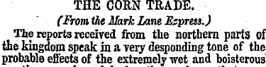 THE CORN TRADE. (From the Mark Lane Expr...