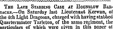The Late Staobimj Case at Hocnslow Barra...