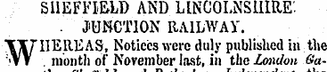 SHEFFIELD AND LINCOLNSHIRE'. - JUNCTION ...