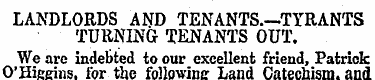 LANDLORDS AND TENANTS.-TYRANTS TURNING T...