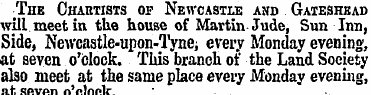 # The Chartists of Newcastle and Gateshe...