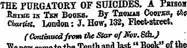 THE PURGATORY OF SUICIDES. A Psisoa Hhtm...