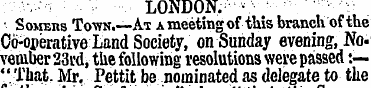 LONDON, v " Somers Town.—At a meeting of...