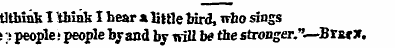 tlthlnk I think I hear a little bird, wh...