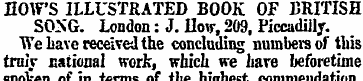 HOWS ILLUSTRATED BOOK OF BRITISH SO>"G. ...