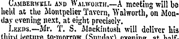 Camberweil and V» A1.WOK111. —A meeting ...