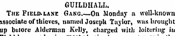 GUILDHALL. The Field-lane Gang On Monday...