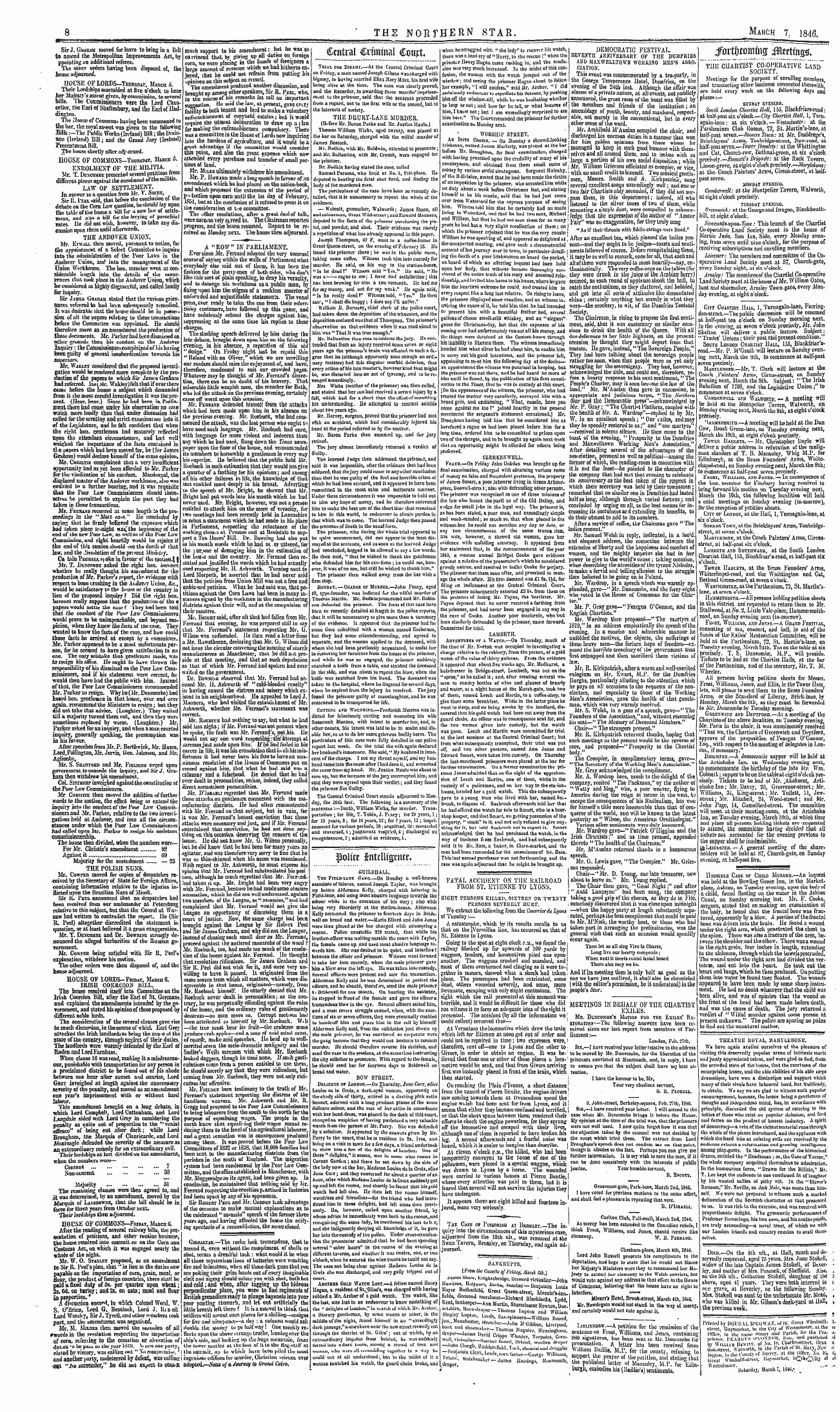 Northern Star (1837-1852): jS F Y, 2nd edition - Meetings In Behalf Of The Chartist Exile...