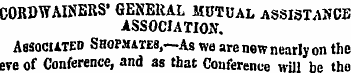 COROWAINERS' GENERAL MUTUAL ASSISTANCE A...