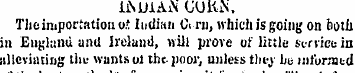 iiNLUAN CORN. The importation o* Indian ...