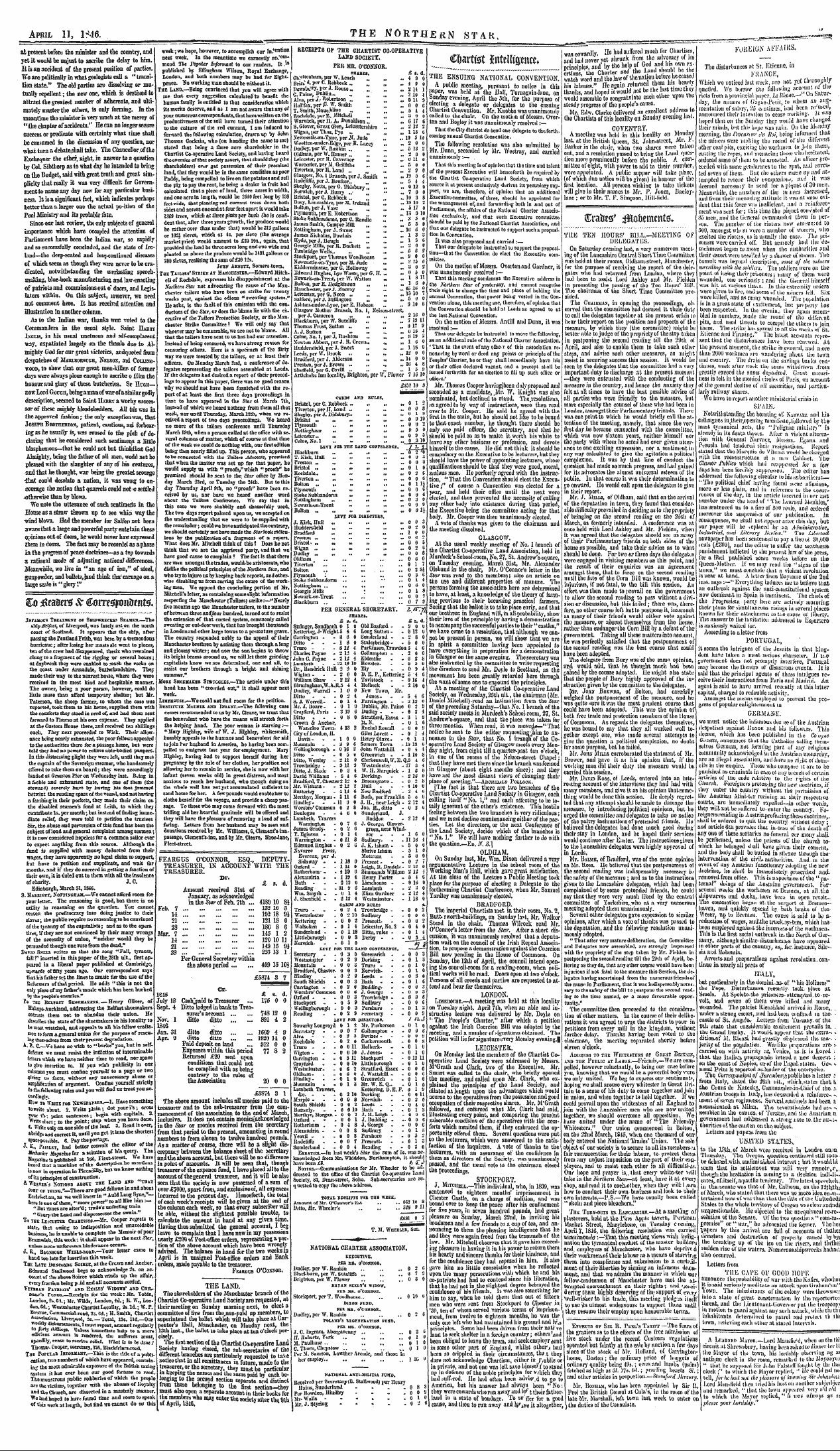 Northern Star (1837-1852): jS F Y, 2nd edition - A Lkarnbd Mayou. —Lord Mausuvd, When Ont...