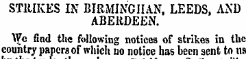 ST1UKES IN BIRMINGIIAN, LEEDS, AND ABERD...