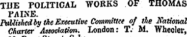 THE POLITICAL WORKS OF THOMAS FAINE. . ,...