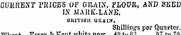 CURRENT TRICES OF GRAIN, FLOUR, AND SEED...