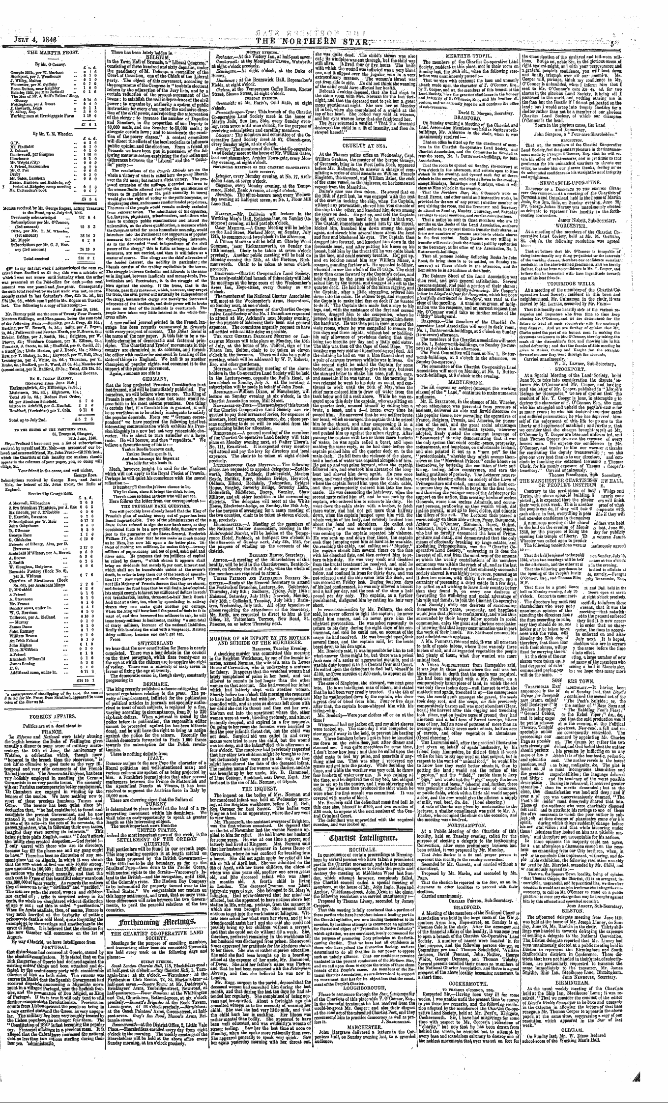 Northern Star 1837 1852 4th July 1846 Edition 2 Of 3 Page 5 - 