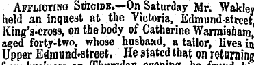 Afflicting Sdicide.—On Saturday Mr. Wakl...