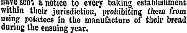 nave sent a notice to every baking estab...