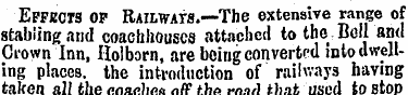 Effects op Railwats.—The extensive range...