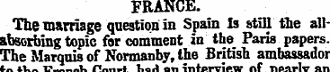 FRANCE. The marriage question in Spain I...