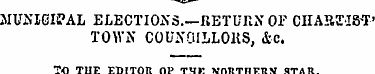 MUNICIPAL ELECTIONS.—RETURN OF CIIAP.3M5...