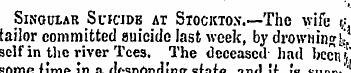 Sing ular Suicide at Stocktox.— The wife...