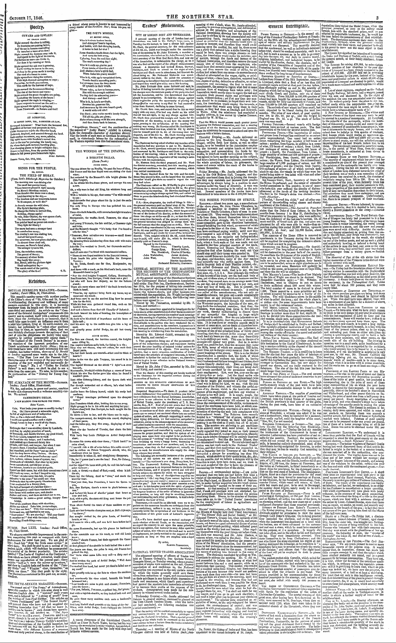 Northern Star (1837-1852): jS F Y, 2nd edition - A>Acrostic. To Ersest 305es, Esq., Baeri...
