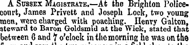 A Sussex Magistrate.—At the Brighton Pol...