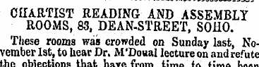 CHARTIST READING AND ASSEMBLY ROOMS, 83,...