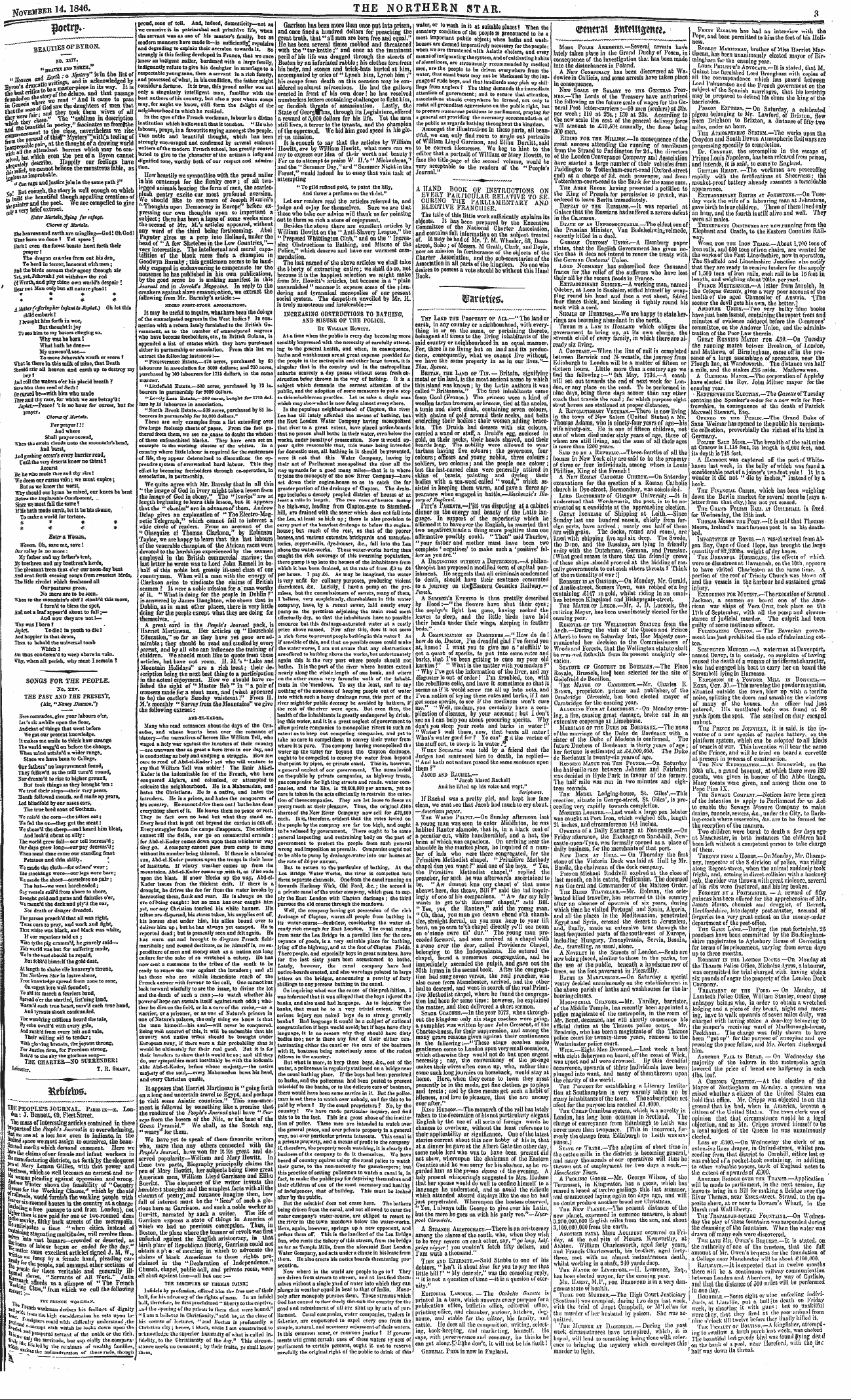 Northern Star (1837-1852): jS F Y, 2nd edition - Thf Land The Property Of All.—" The Land...