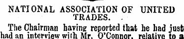 NATIONAL ASSOCIATION OF UNITED TRADES. -...