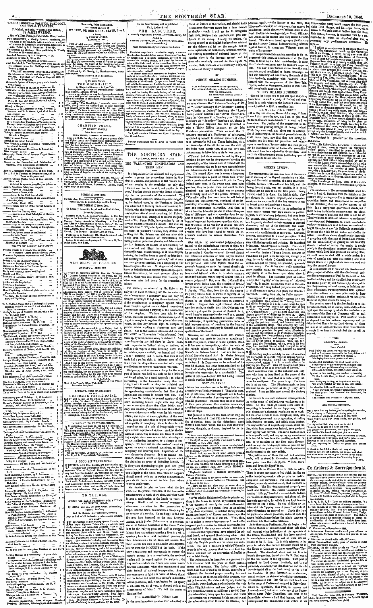 Northern Star (1837-1852): jS F Y, 2nd edition: 4