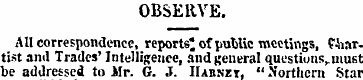 OBSERVE. All correspondence, reports* of...