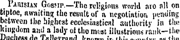 _ I amsiax Gossip. —Tho religious world ...