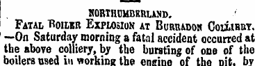 HORTHCEDKRUNl). Fatal Boiler Explosion a...