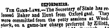 OXFORMHIRS. Tub GAM«-LAws.-The Secretary...