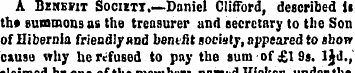 A Benefit Societt,—Daniel Clifford, desc...