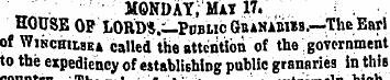 „ MONDAY, Mat 17. , HOUSE OF L0R"0*5 .i-...