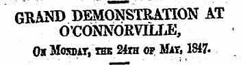 GRAND DEMONSTRATION AT d'CONNORVILriE , ...