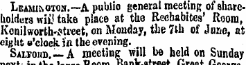 I Lgamiisoton.—A public general meeting ...