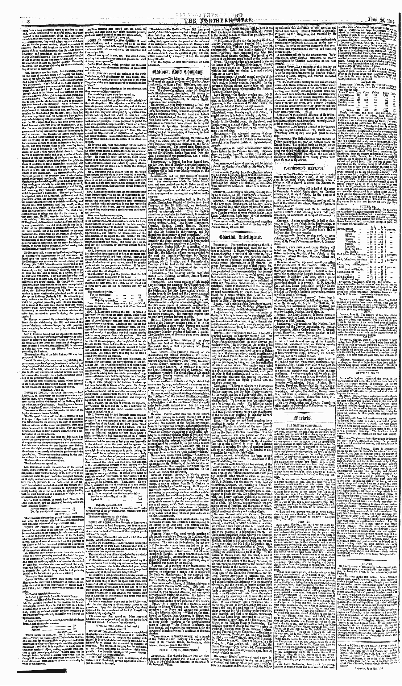 Northern Star (1837-1852): jS F Y, 2nd edition - Rational Gatft &Lt;U/Ompanpv