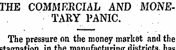 THE COMMERCIAL AND MONETARY PANIC. The p...