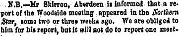 N.B. —Mr Sklrron, Aberdeen is informed t...