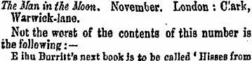 The Man in (he Moon. November. London : ...