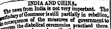 ¦ "¦"-'" INDIA AND CHINA. •^n swfi Mm Il...