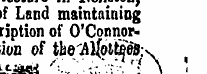 , of Land maintaining description of O'C...