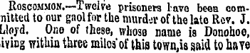 Roscommon.—Twelve prisoners lave been co...