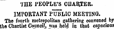 THE PEOPLE'S CHAPTER. IMPORTANT PUBLIC M...