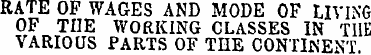 RATE OF WAGES AND MODE OF LIVING OF THE ...