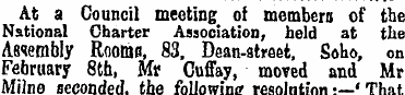 At a Council meeting of members of the N...