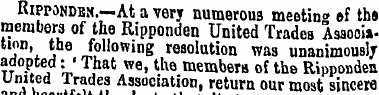 Rippondbn. —At a very numerous meetin» o...